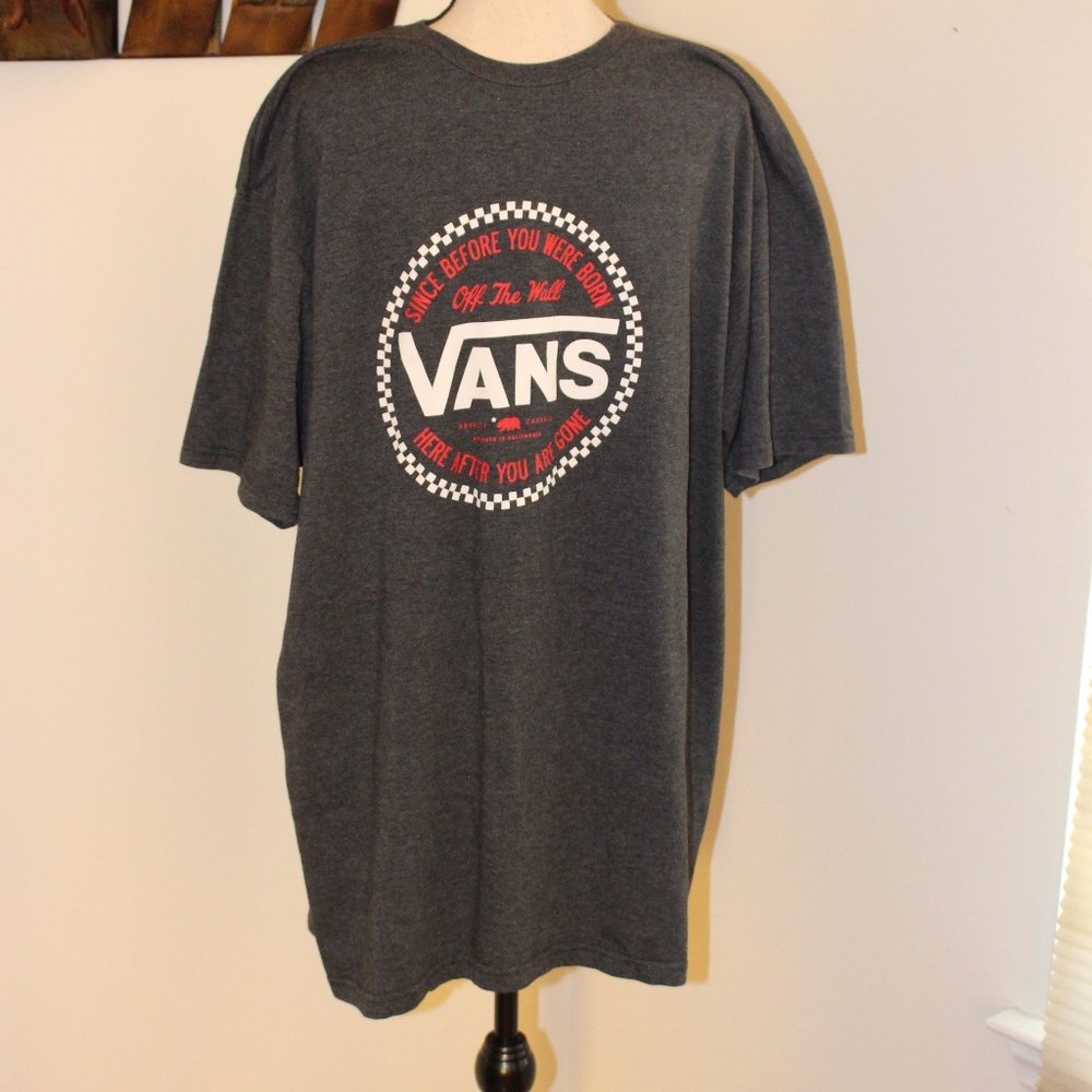 Vans, Off The Wall short sleeve gray tee shirt